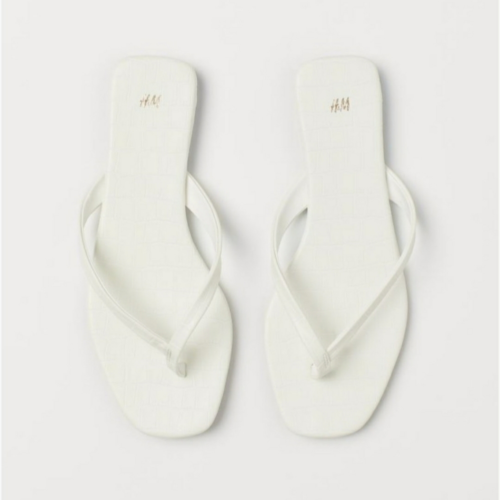 H&M Sandals size 5.5 white color